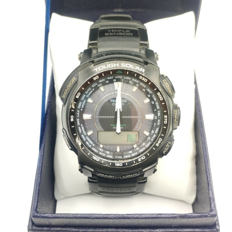 CASIO PRO TREK メンズ 腕時計 時計 カシオ プロトテック PRW-5100 TOUCH SOLAR アナログ デジタル 箱付き タフソーラー SC