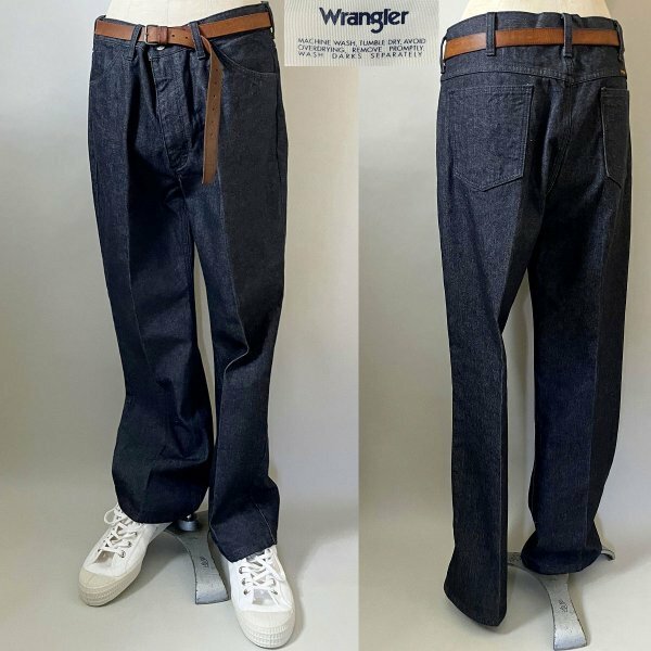 ★H×WRANGLER ラングラー チャオパニック WS8183 デニム スタプレ パンツ（ランチャーパンツ）ブーツカット フレア サイズL(Ｗ34程度)