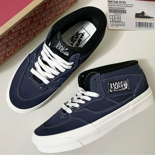 ★【新品 定番 アナハイム ファクトリー コレクション】VANS ヴァンズ Half Cab 33 Dx VN0A5KX6NWD1 ハーフキャブ スニーカー US7 25cm