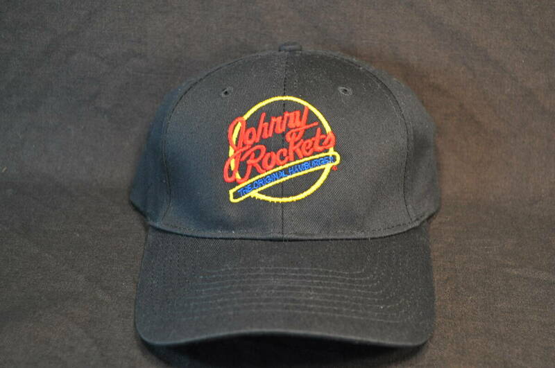 2　アメリカ　テキサス州　Johnny Rocket　ジョニーロケット　ハンバーガー屋　社員制服用　キャップ　野球帽　