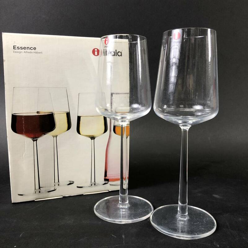 iittala イッタラ ワイングラス 2客 ペア Essence エッセンス 箱付き 24c菊E