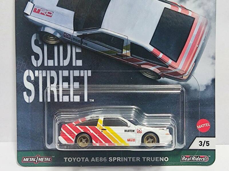 Hot Wheels SLIDE STREET‐TOYOTA AE86 Sprinter Trueno [GRJ83] TRD /スライド ストリート/スプリンター トレノ ハチロク/Drift/ドリフト