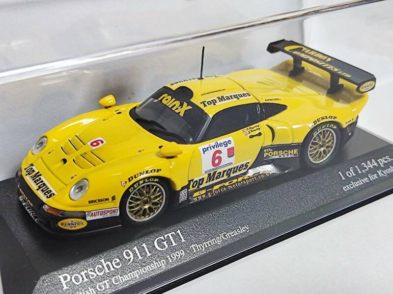 MINICHAMPS/KYOSHO 1/43 Porsche 911 GT1 British GTC 1999 #6 Top Marques [40399660]/ミニチャンプス/PMA/京商/ポルシェ/トップマルケス