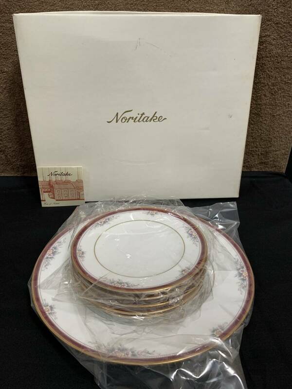 ■1円 未使用品 Noritake ノリタケ VILLA HAVEN ヴィラヘブン Y5352P/1545 パーティーセット 大皿 1枚 小皿 5枚 割れ欠けなし 