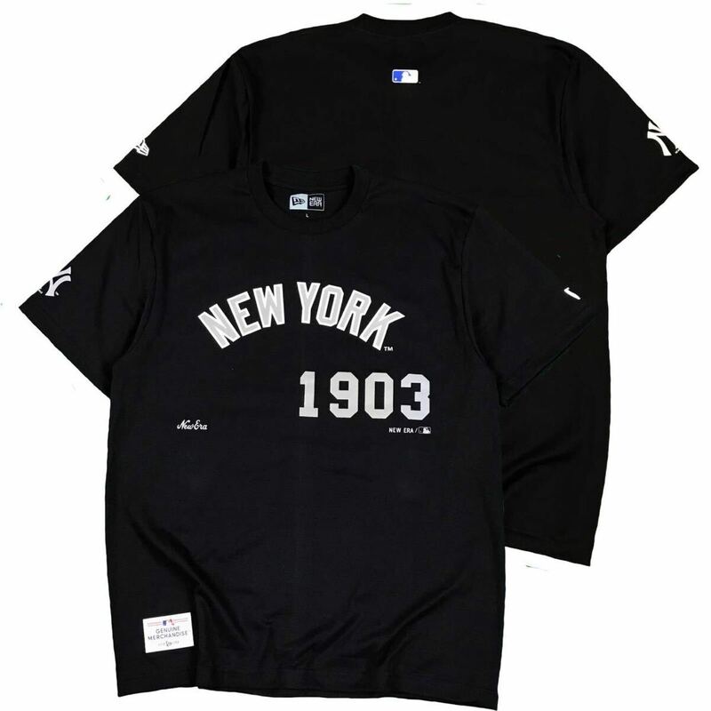 大リーグ 野球 ベースボール 半袖Tシャツ ヤンキース NY メジャーリーグ 黒 L