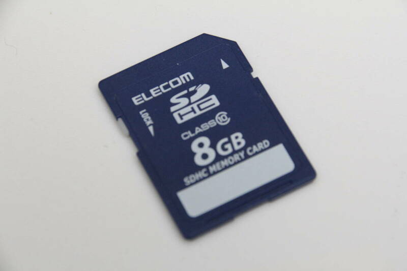 8GB SDHCカード　ELECOM class10