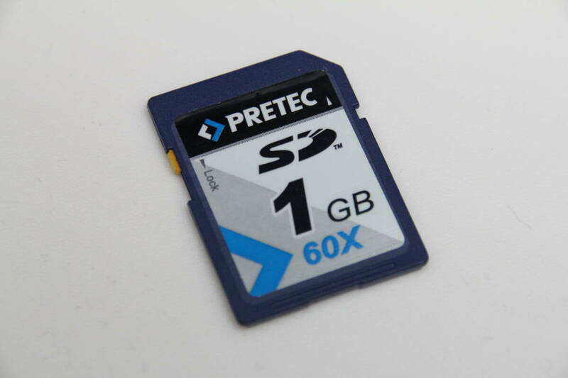 1GB SDカード　PRETEC 60x