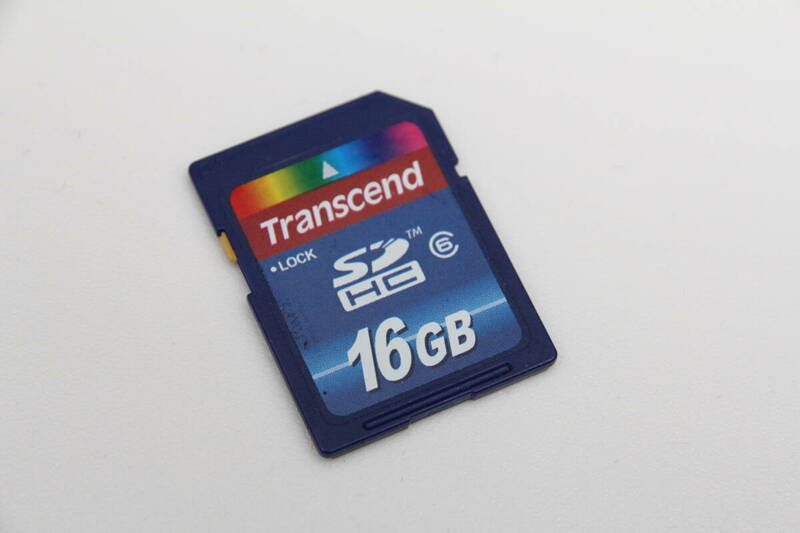 16GB SDHCカード　Transcend トランセンド