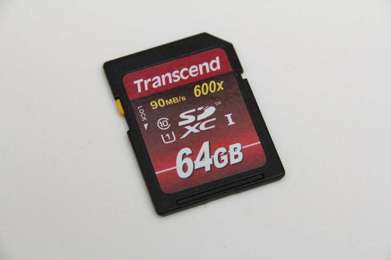 64GB SDXCカード Transcend 90MB/s 600X