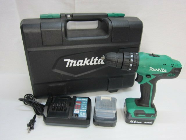（中古）マキタ Makita 充電式震動ドライバドリル M850DWX 14.4V バッテリー2個/充電器/ケース付属 キズ汚れあり 動作OK（柏）