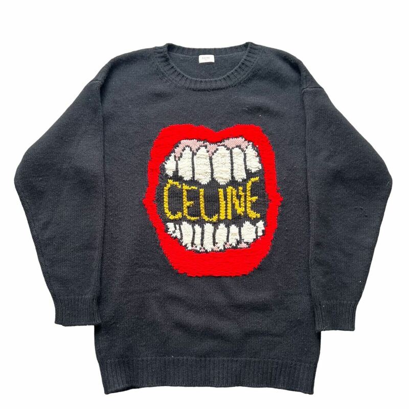 CELINE by HEDI SLIMANE 2021SS THE DANCING KID MOUTH KNIT セリーヌ エディスリマン　ダンシングキッド マウス ニット