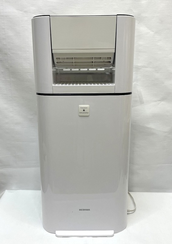 美品 アイリスオーヤマ サーキュレーター 衣類乾燥除湿機 KIJDC-L50-W 2021年製 ホワイト 定格除湿能力5.0L/日 スピード乾燥 B