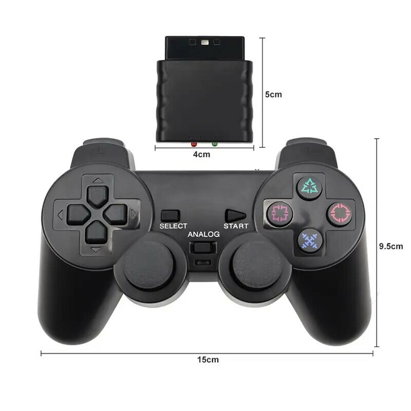PS2-ワイヤレスコントローラー ブラック