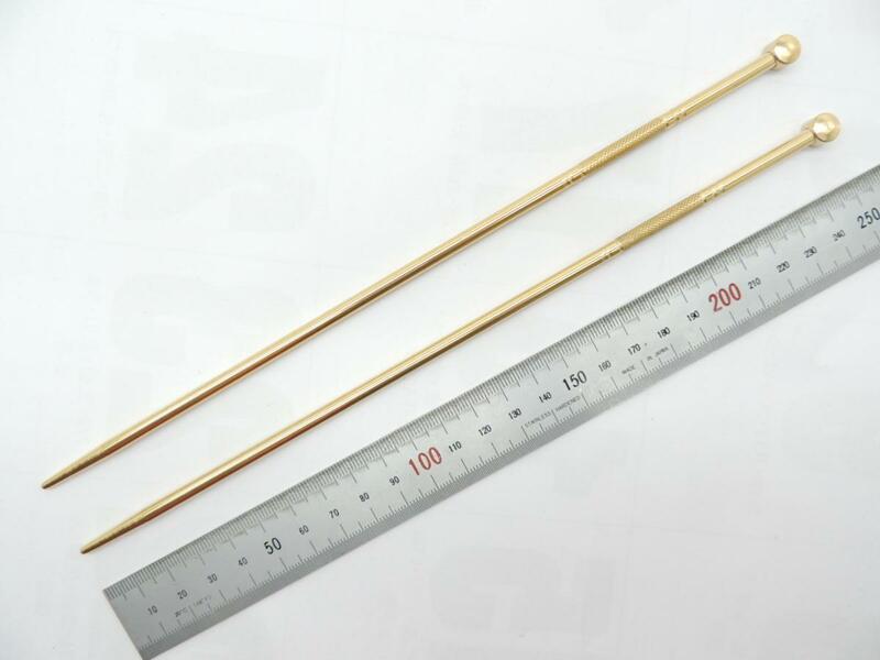 日本製 真鍮 火箸 ４，５Ｘ２５０ミリ ひばし ヒバシ しんちゅう シンチュウ Jan 4973378600171