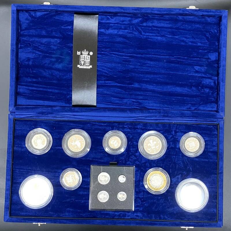 イギリス　エリザベス女王　ロイヤルミント　2000　銀貨　14種プルーフセット