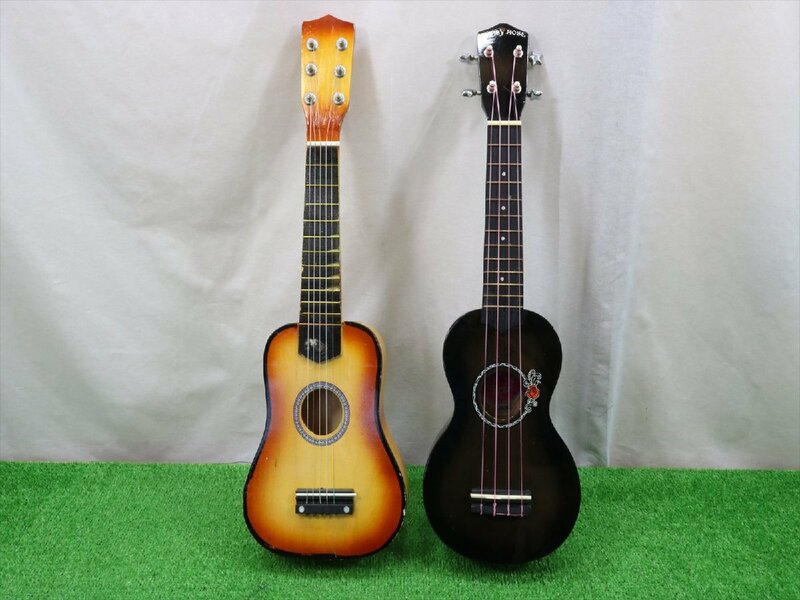 ◇ミニギター　2台セット　ジャンク◇24-04-F113