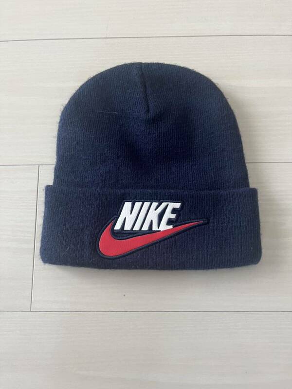 18FW Supreme シュプリーム Nike Beanie ナイキ ビーニー ニットキャップ キャップ ネビー　