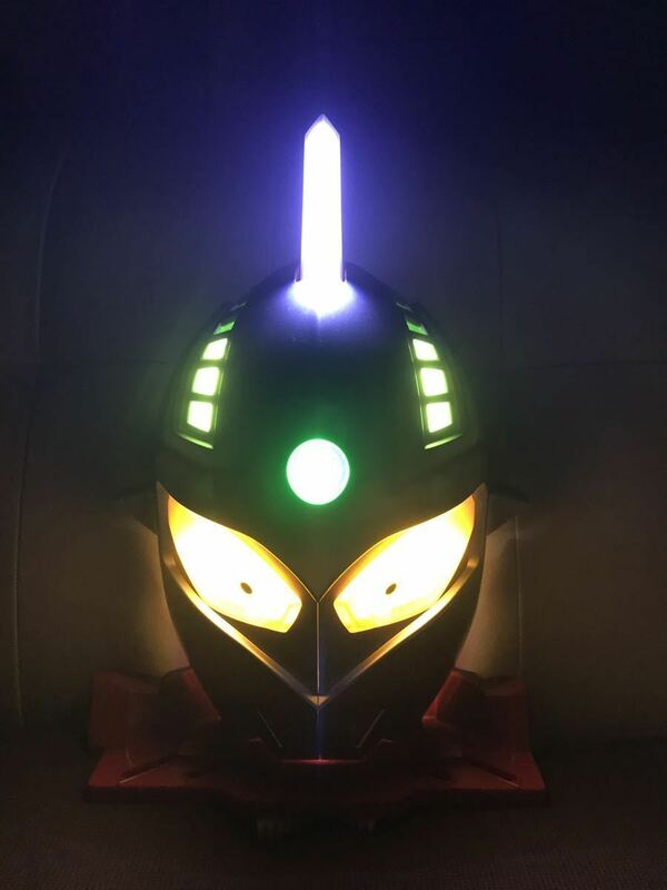 即決価格！ ※ビームランプ点滅タイプ！信工房 ウルトラマン セブン LED発光加工品！大型フィギュア お車に！お部屋のインテリアに！！