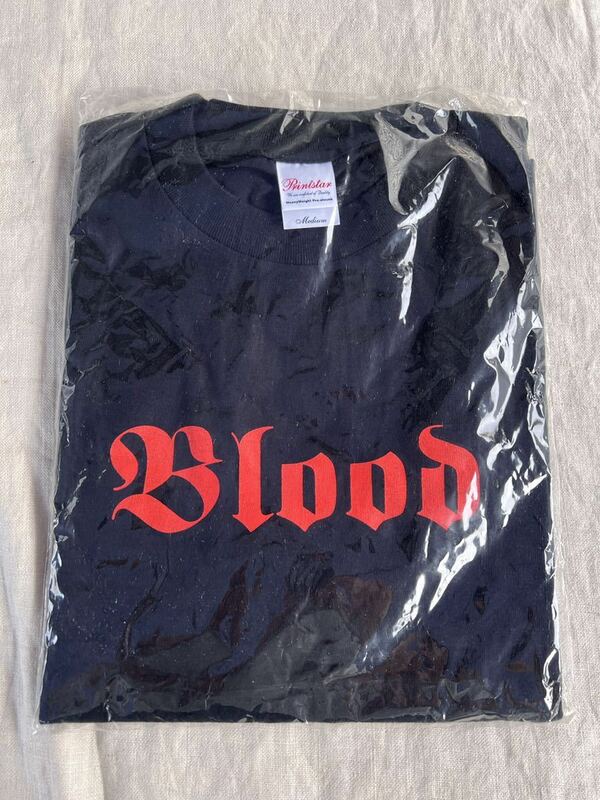 ◆未使用◆黒Tシャツ　Blood◆A-3022