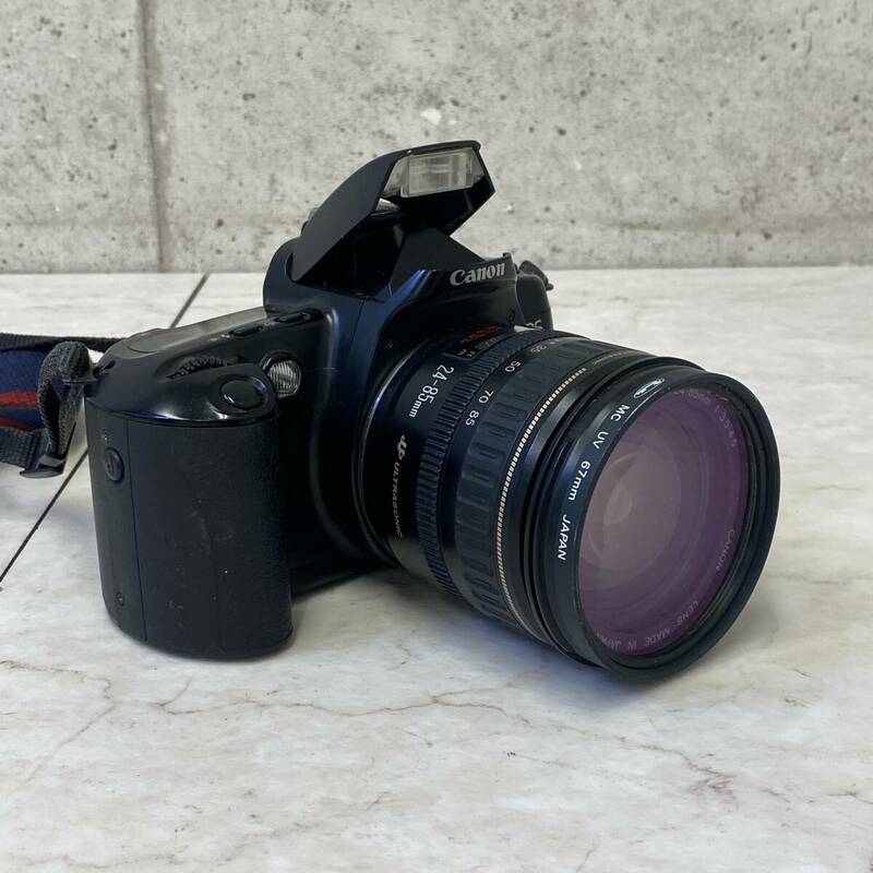  【値下げ 送料無料】 フィルム一眼レフカメラ CANON EOS500 初代EOS KISS 欧州向け輸出モデル レンズ付 電池交換済 動作品 現状品 A410-2