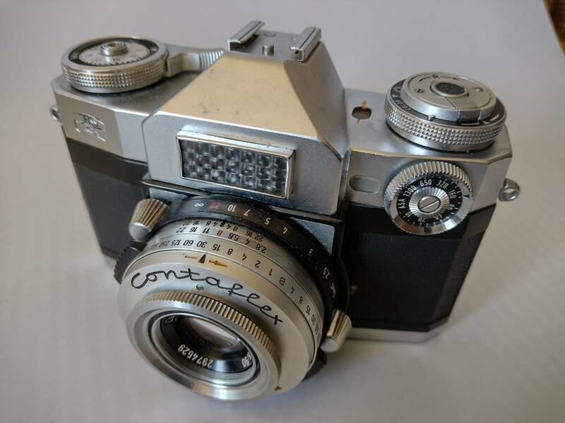 【カメラ】コンタフレックス スーパー ツァイス テッサ－45ミリ、F2.8