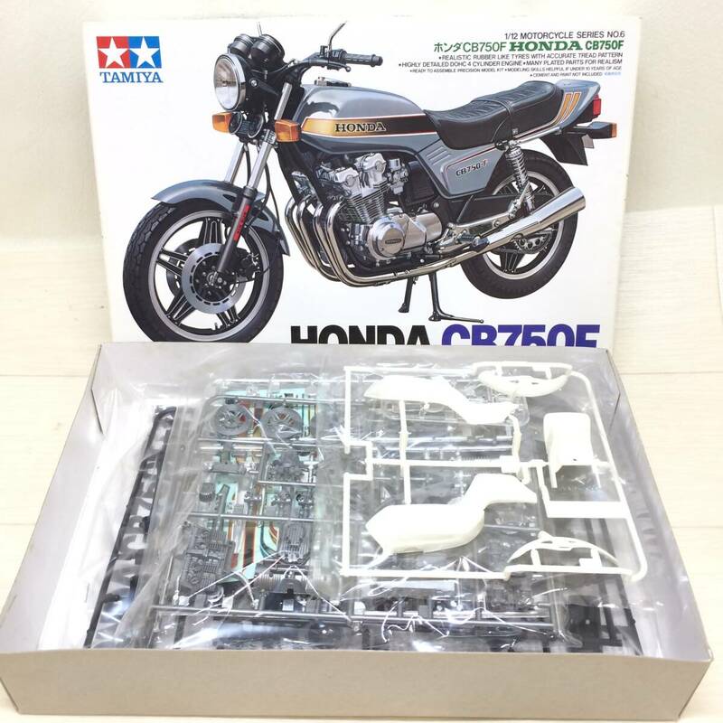 ☆TAMIYA タミヤ HONDA ホンダ CB750F 1/12 モーターサイクルシリーズ No.6 バイク オートバイ プラモデル コレクション 現状品☆K81156