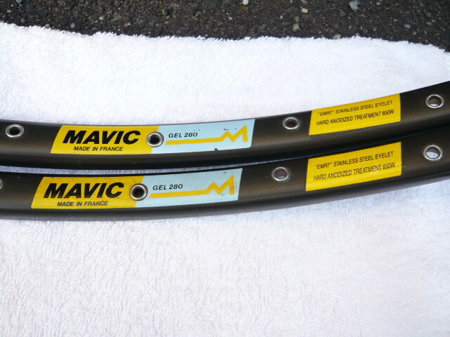 MAVIC マビック マヴィック GEL280 700C 32H 2本セット Tubular ビンテージ track piste road トラック ピスト ロード