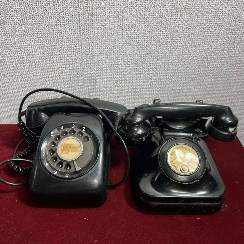 f84 黒電話 K型　電話機 卓上電話機昭和レトロ アンティーク コレクション 電話機 /型番不明