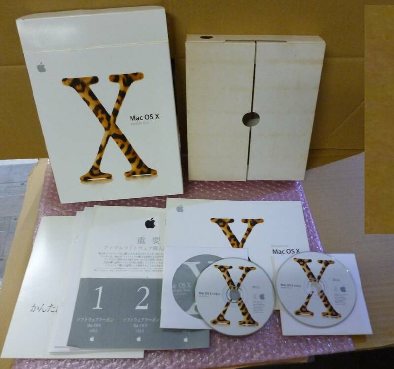 ★中古★Apple Mac OS X v10.2 Jaguar インストールディスク パッケージ版 Install disc