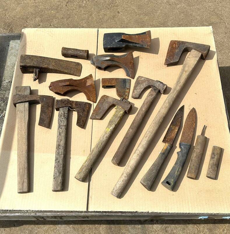 ◆斧 オノ 古道具 大工道具 まとめ◆ 色々14本 現状品