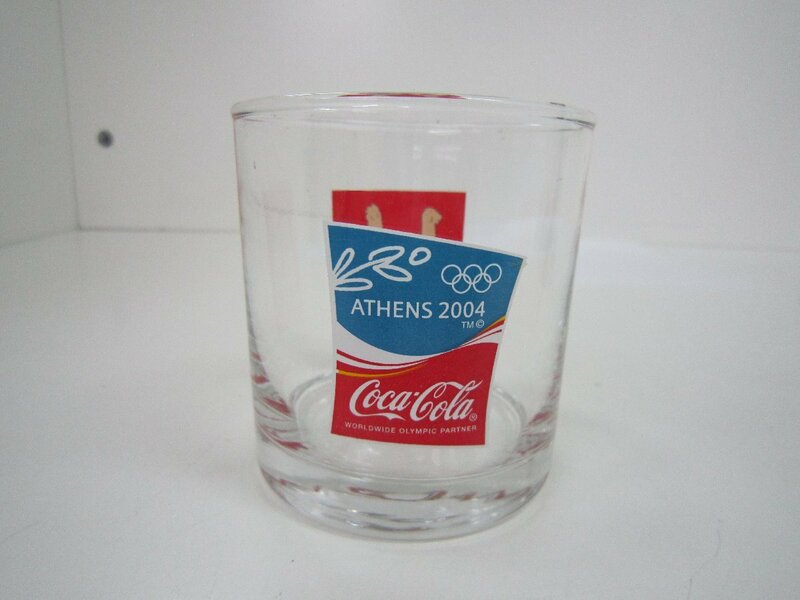 アテネオリンピック　コカ・コーラ　グラス　中古