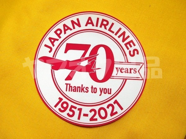 JAL 70周年 ステッカー　日本航空 日航 シール エアライングッズ 飛行機 2021年