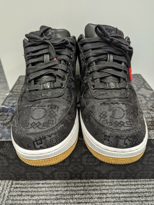 NIKE ナイキ Air Force 1 LOW エア フォース ワン ロー Flagment × CLOT フラグメント × クロット 27cm '07 FRGMT ブラック 専門店鑑定済