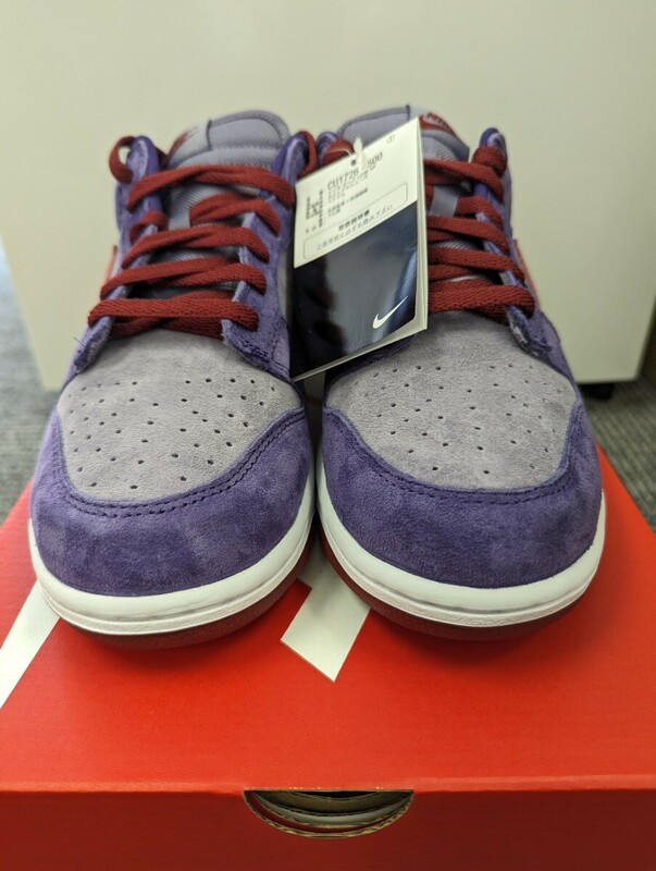 NIKE DUNK LOW SP Plum ナイキ ダンク ロー プラム CU1726-500 タグ付のまま 試着のみ 未使用品 27.5cm 大手スニーカー専門店鑑定済