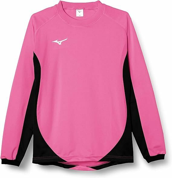  [ミズノ] サッカーウェア キーパーシャツ 肘パッド付 スリムフィット ゲーム 練習着 メンズ P2MA8075 65 ピンク XLサイズ　180-679