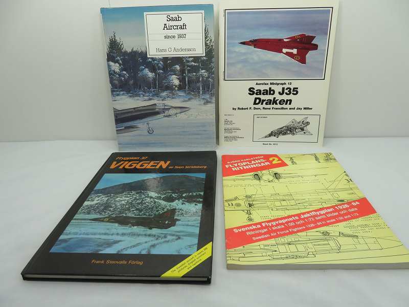【管理G481】Saab Aircraft since 1937/Flygplan37Viggen　他 航空機　軍用機　洋書　5冊セット