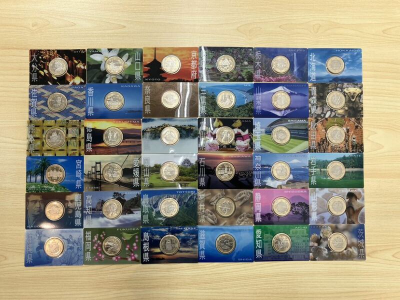 「H7206」地方自治法施行60周年記念 500円 バイカラー クラッド貨幣 36枚セット