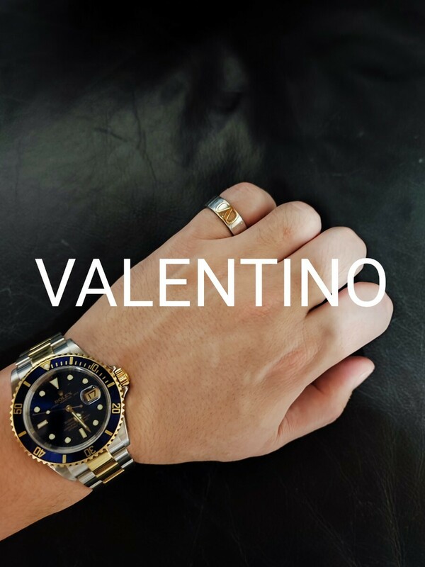 VALENTINO　ヴァレンティノ　リング　指輪　Silver925×k18コンビ　k18 シルバー925
