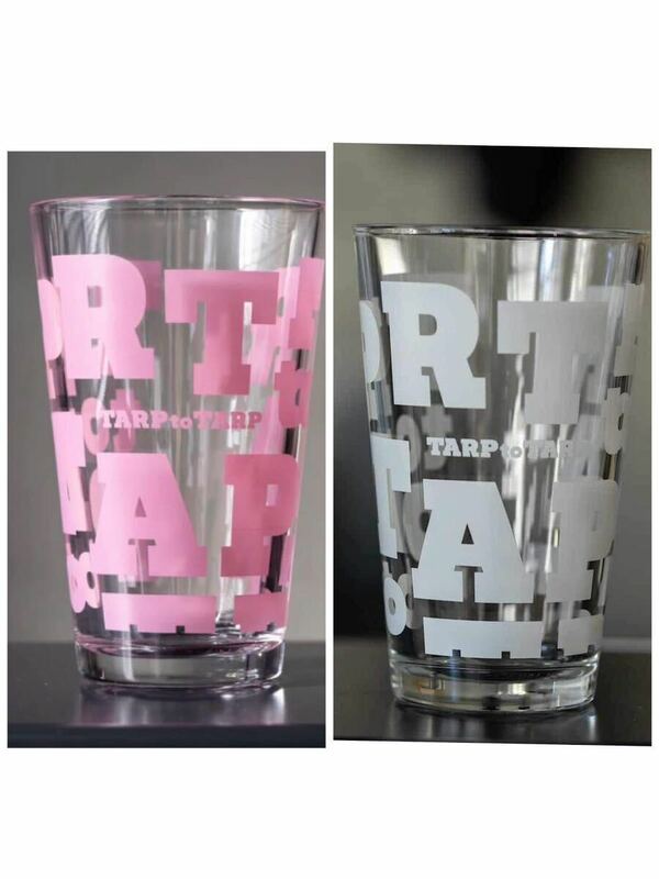 【2個セット】TARP GLASS グラス ホワイト&ピンク