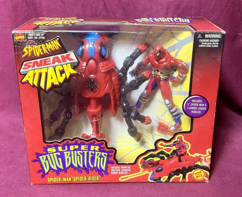 '98 TOYBIZ『SPIDER-MAN SNEAK ATTACK SUPER BUG BUSTERS』SPIDER RIDER アクションフィギュア スパイダーマン