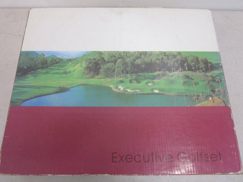 【Executive Golfset パターゴルフ 組み立て式】木箱 木製 中古品