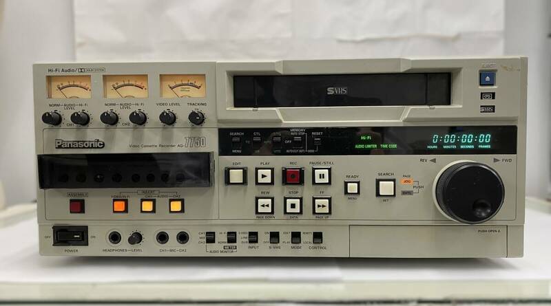 TM/ Panasonic AG-7750 S-VHS レコーダー パナソニック ビデオデッキ 0430-1