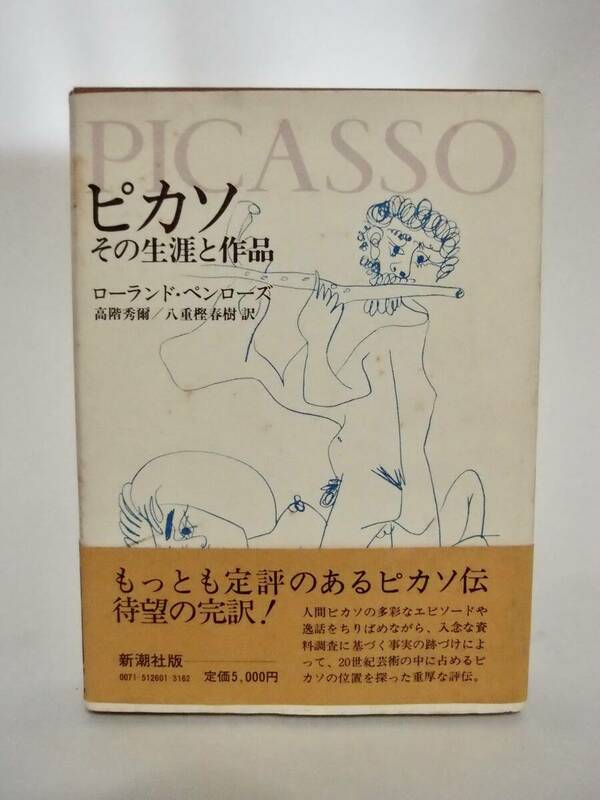 ☆単行本　ピカソその生涯と作品　ローランド・ペンローズ　高階秀爾、八重樫春樹　訳　帯付　函にシミあり　レア？希少