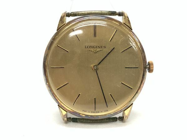 当時物 腕時計 手巻き LONGINES ロンジン 52年度 ヤクルト本社 記念品 ゴールド文字盤 ヴィンテージ フェイス