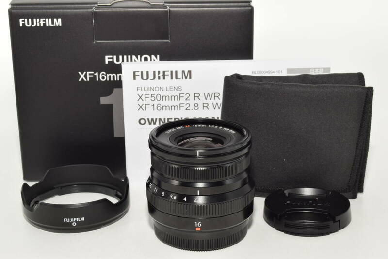 【特上品】 富士フイルム(FUJIFILM) X 交換レンズ 16mm F2.8 XF16MMF2.8 R WR B　#6981