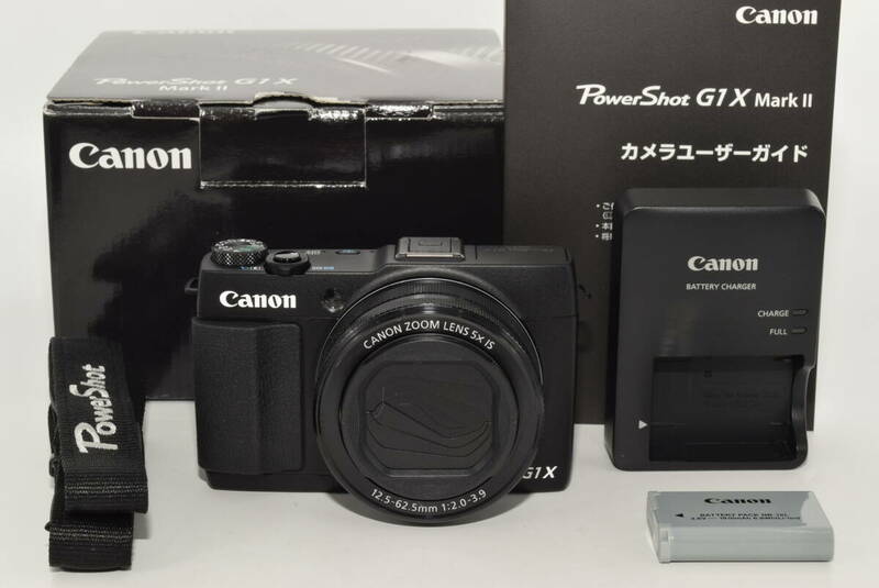 【特上品】 Canon デジタルカメラ Power Shot G1 X Mark II 光学5倍ズーム F値2.0 ブラック PSG1X MARKII　#7010