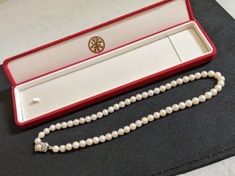 本真珠（直径5ミリ）　ホワイト　パールネックレス