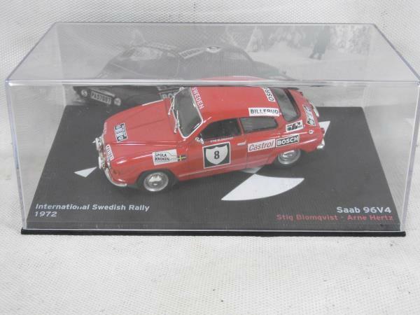 §ミニカー　デアゴスティーニ ラリーカーコレクション＃41　1/43　Saab 96V4　Swedish　rally　1972　サーブ