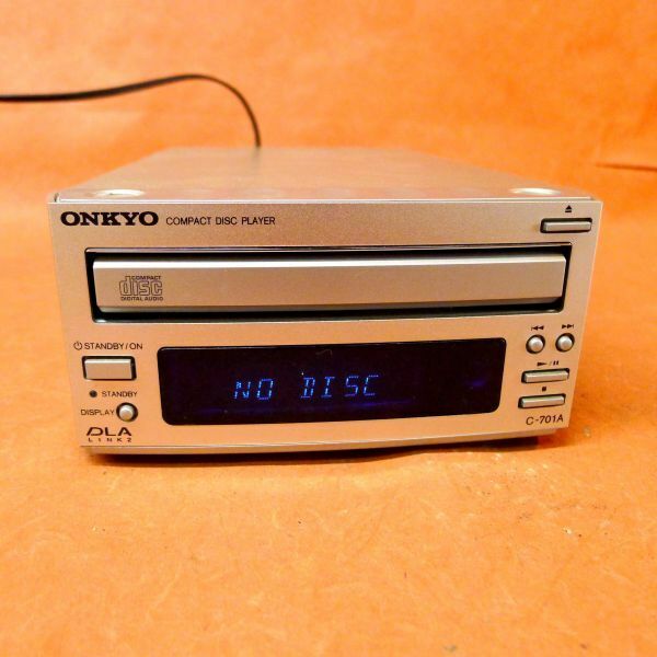 d★032 ONKYO CDプレーヤー C-701A オンキョウ サイズ:幅約15.5cm 高さ約8cm 奥行約28cm/80