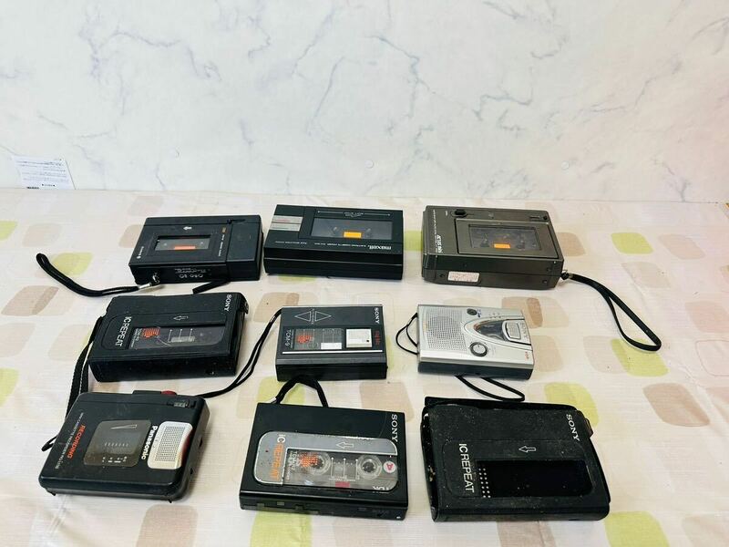 （186）SONY Panasonic SANYO カセットプレーヤー カセットレコーダー まとめ8個